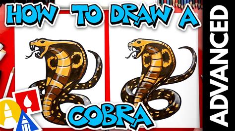 How To Draw A Snake Cobra Advanced Youtube