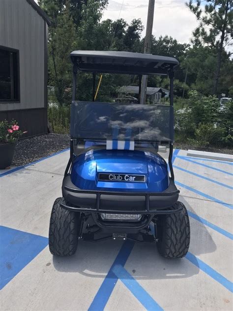 Blue Club Car Precedent 3in Lift Custom Golf Carts Columbia Sales