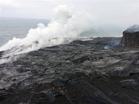Lava Update Volcano Summit Ocean Entry Activity