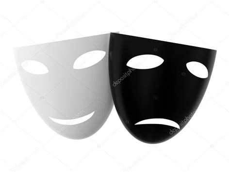 Black And White Theatre Masks — Stock Photo © Lostintrance 7804533