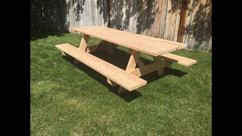 How To Build A Picnic Table Detailed Step By Step Guide Youtube