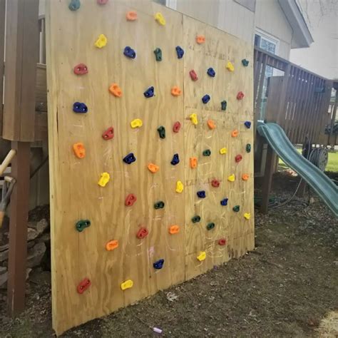 Build An Outdoor Climbing Wall In One Afternoon Climbing Wall Kids