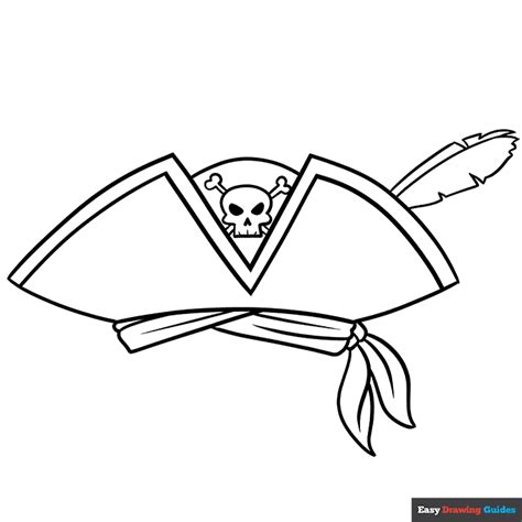 Pirate Hat Template Printable Sketch Coloring Page