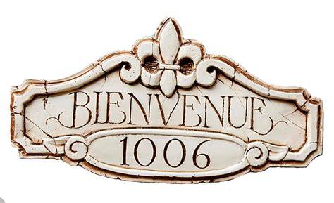 Custom Bienvenue French Welcome Sign