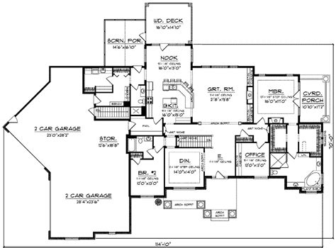 Craftsman Country Ranch Home Plan On A Walkout Basement 89760ah