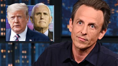 Watch Late Night With Seth Meyers Highlight Top Pence Aide Warned Secret Service That Trump