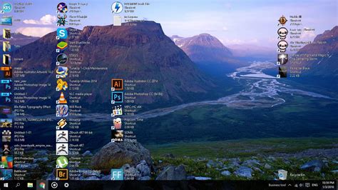 Aparência Dos ícones Do Windows 10 Alterada