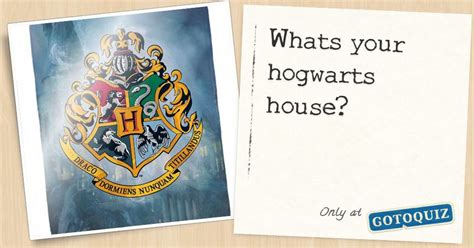 Whats Your Hogwarts House