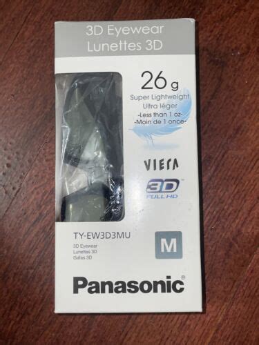 Panasonic Ty Ew3d3mu Active 3d Glasses Size Medium New 885170055438 Ebay