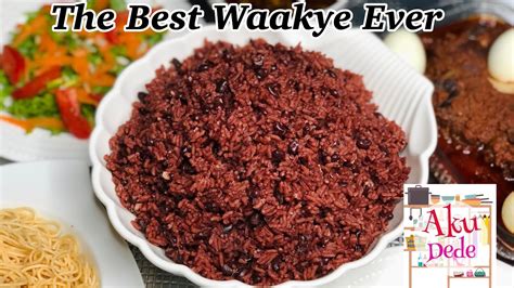 The Best Authentic Ghana Waakye Ever Rice And Beans Dish Youtube