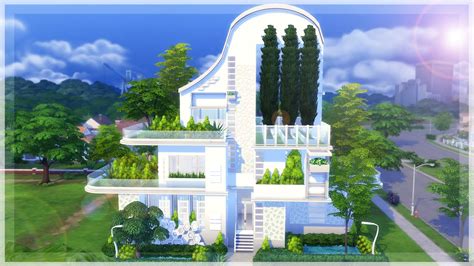 The Sims 4 Speed Build Handcs Futuristic Dream Mansion Youtube