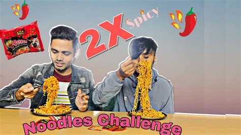 Super Spicy 2pm 2x Fire Noodles Challenge 2x Spicy 2pm Noodles Challenge Spicy Food Youtube