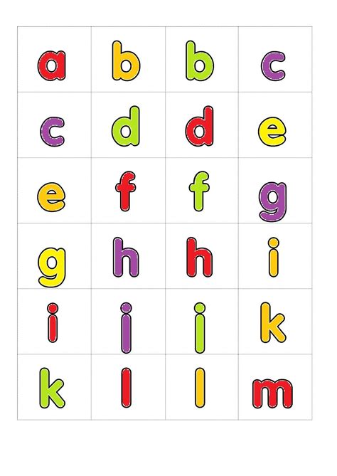 Small Letters Abcd Letter