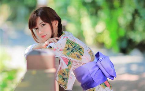 Beautiful Japanese Girl Kimono Summer Wallpaper Girls Wallpaper 70119
