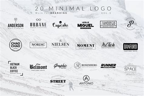 100 Minimal Logos Design Template Place