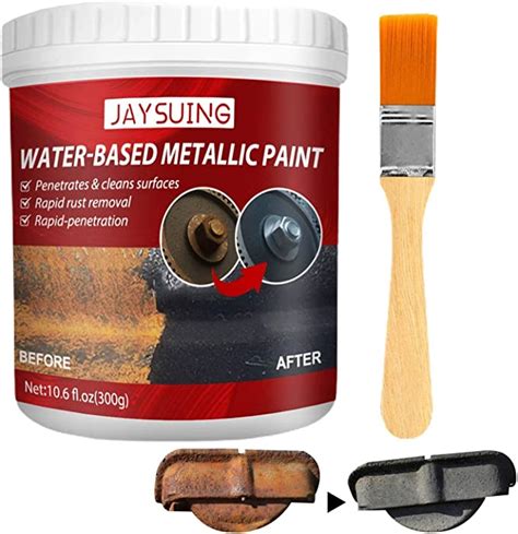 Water Based Metallic Paintrust Converter Metallic Paint With Brush