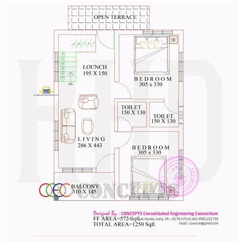 Floor plan of modern 3 bedroom house - Kerala home design ...