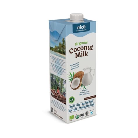 Organic Coconut Milk Uht Fat Content 18