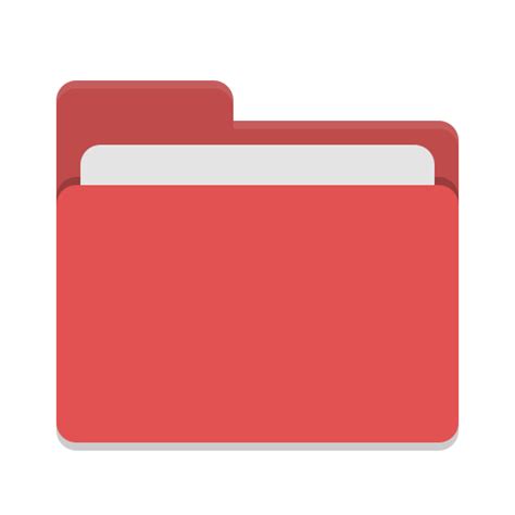 Folder Red Icon Papirus Places Iconpack Papirus Dev Team