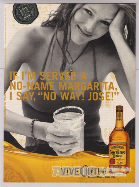 Jose Cuervo Tequila Print Ad Sexy Woman Margarita Advertisement 2000