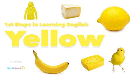 Learn 6 Yellow Objects In English With Pictures Vocabulary For Kids