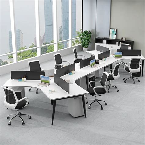 Modern Office Furniture Call Center Round Office Workstation 6 Person
