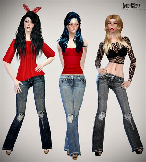 My Sims 4 Blog Accessory Bubble Gum Jeans And Bandana For Females By