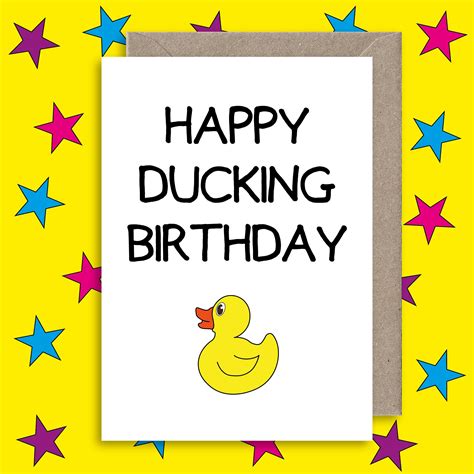 Happy Ducking Birthday Card
