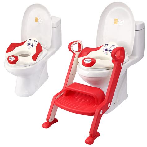 Baby Toddler Toilet Training Potty Seat 2 Step Ladder Toilet Trainer