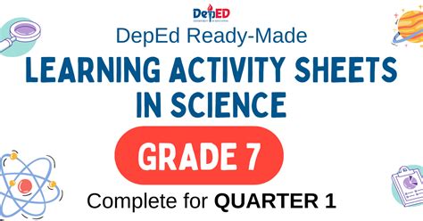 Grade 7 Learning Activity Sheets In Science Complete Quarter 1 Free