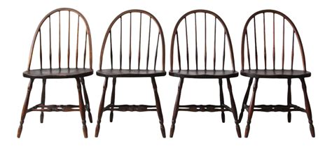 Antique Windsor Dining Chairs Set Of 4 Chairish
