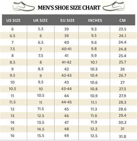 Us Shoe Size To India Conversion Sizing Guide Charts 40 Off