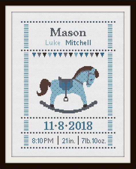 Total 10 designs.hope you'll find something here for your next cross stitch project. cross stitch baby birth sampler, birth announcement ...