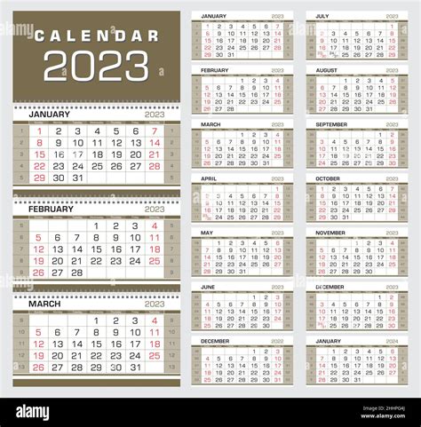 Calendar With Week Numbers 2023