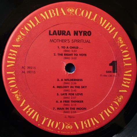 Laura Nyro Mothers Spiritual Used Vinyl High Fidelity Vinyl