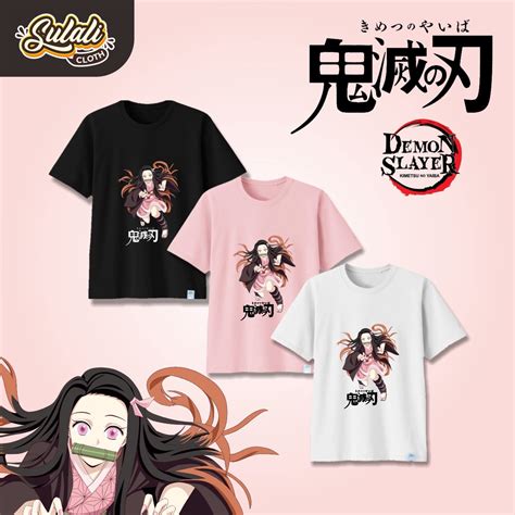 Jual Kaos Nezuko Demon Slayer Bahan Cotton 30 S Premiun Untuk Anak