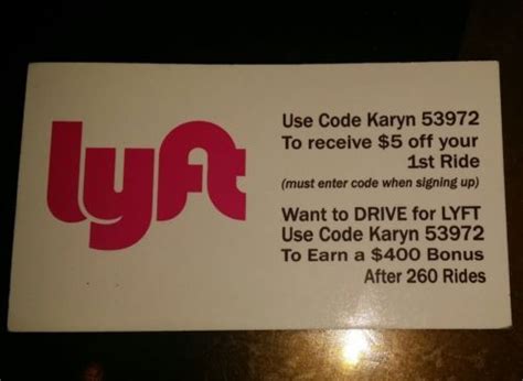 This may not be a problem for many people, but sometimes you'd prefer to have a physical gift card, one you can include along with a handwritten note. LYFT discount code: $5 Off first ride for new user - Use Promo Code: Karyn53972 » The best deals ...