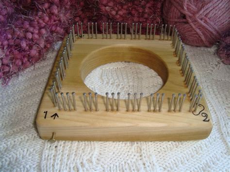 4 X 4 Pin Loom 3 Pin Weaving Wood Pin Loom 4x4 Cottage Etsy