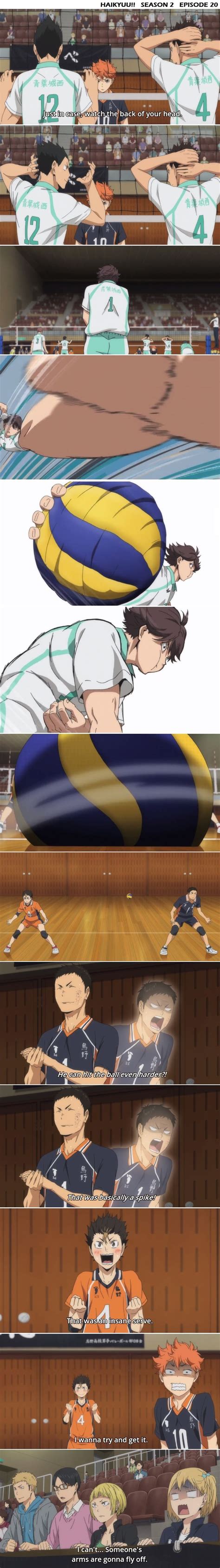 Volleyball jump servehaikyuu oikawa jump servebest of oikawamonster jump servefb: Haikyuu Season 2 | The power jump serve! The tears-off ...