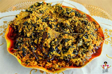 Ground egusi seeds give this soup a unique color and flavor. Egusi soup recipe with Bitter leaf - We Eat African (WEA)