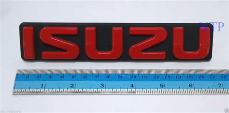 Red Emblems Badge Front Grill Logo For Isuzu D Max Dmax 08 09 10 11