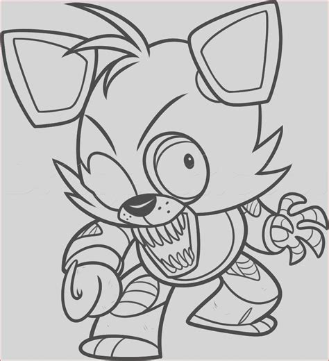 Coloring Foxy Five Nights At Freddys Sketch Coloring Page Monster