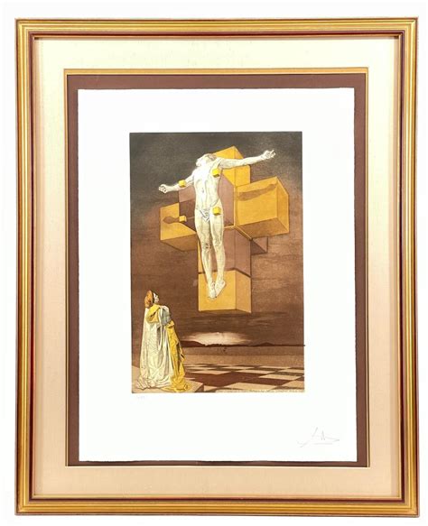 Sold At Auction Salvador Dalí Salvador Dali Crucifixion Lithograph