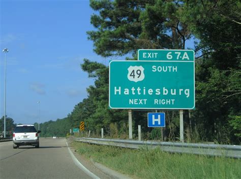 Mississippi Southeastroads Interstate 59 Southbound Hattiesburg To