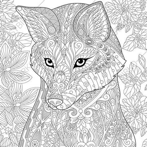 Fox 2 Coloring Pages Animal Coloring Book Pages For