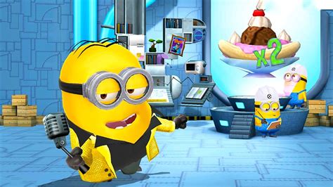 disco minion with golden outfit completes banana splitter mission old version youtube