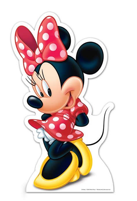 Lifesize Cardboard Cutout Of Minnie Mouse Buy Disney Character Cutouts