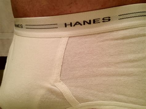 regular guy s underwear hanes white briefs after a log work day