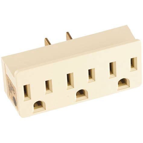Buy Leviton 3 Prong Multi Outlet Tap Ivory 15