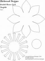 Cardstock Floare Wrinked Trace Petal Mirkwood Spiky Gradinita Fleur sketch template